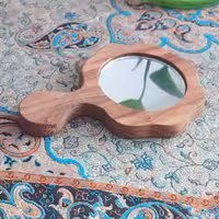 آینه چوبی دست ساز