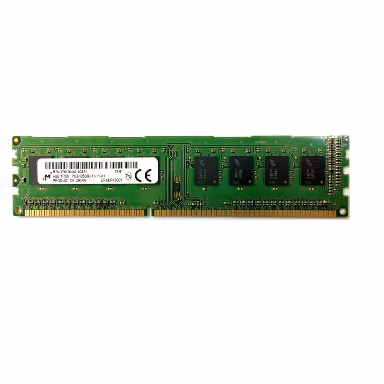 رم کامپیوتر DDR3L تک کاناله 1600 مگاهرتز CL11 میکرون مدل 12800U ظرفیت 4 گیگابایت