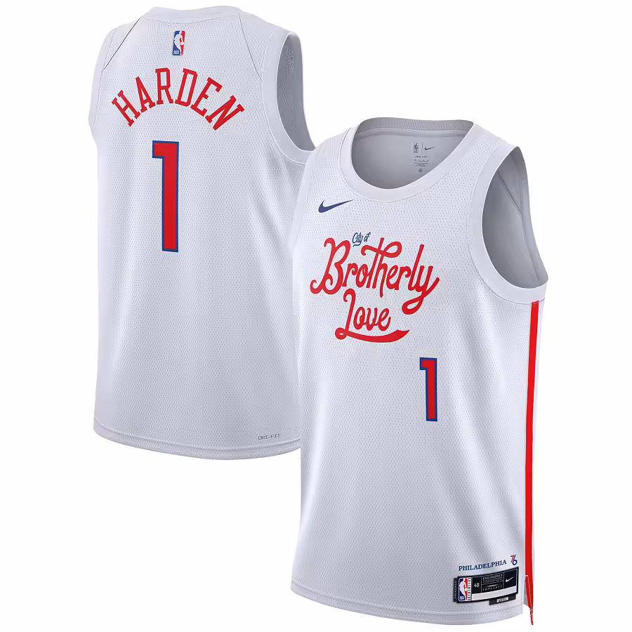 لباس سفید فیلادلفیا سونی سیکسرز سیتی ادیشن 2023-2022