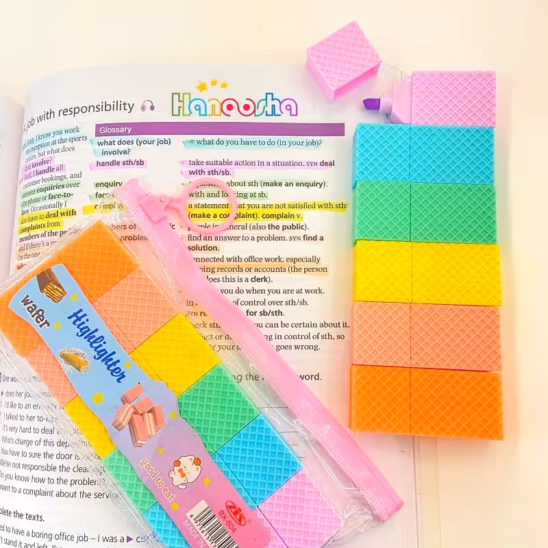 بسته 6 تایی ماژیک هایلایت طرح ویفر