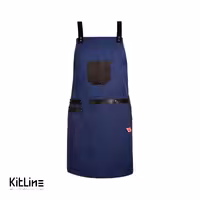 پیشبند ملانژ دو جیب آبی آریا