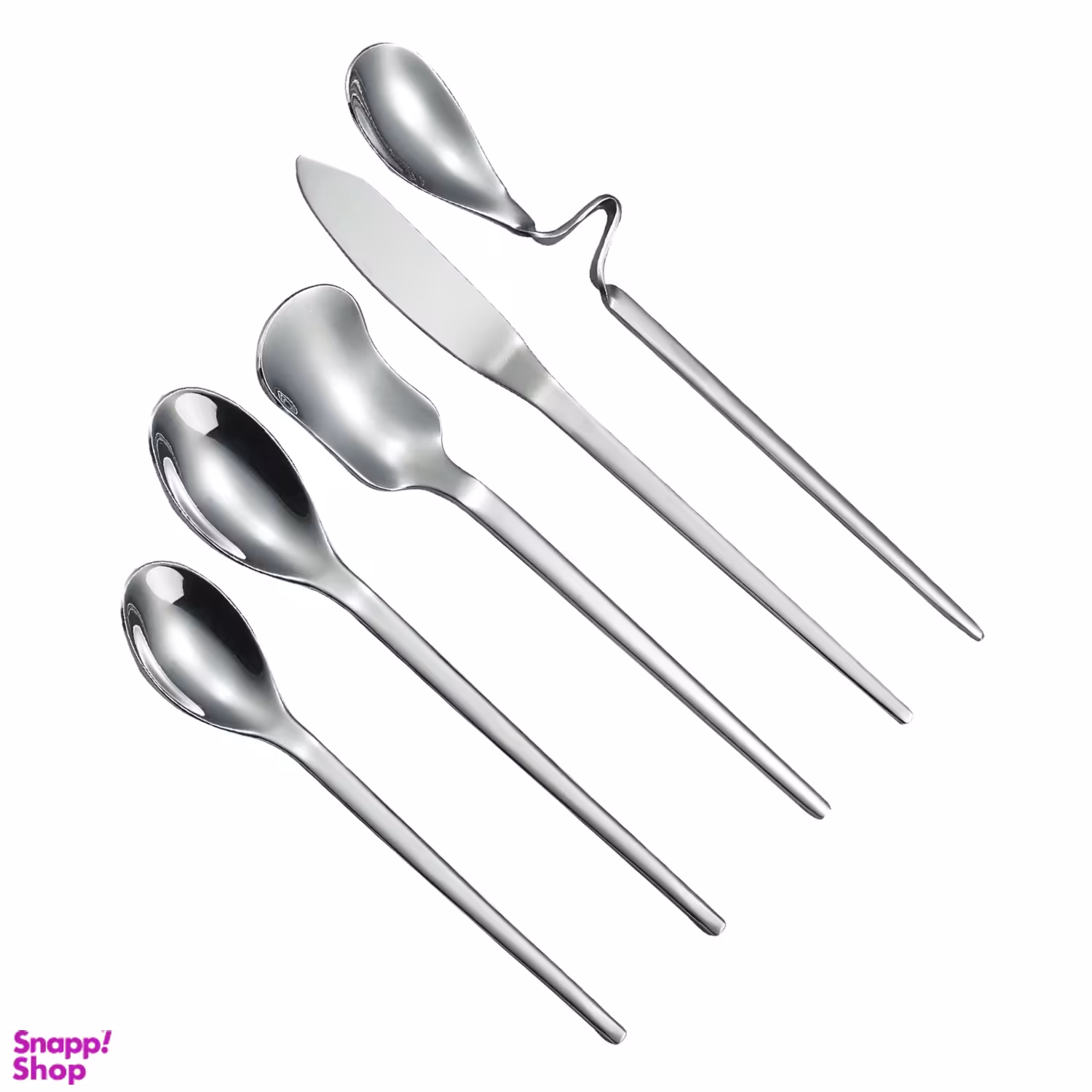 سرویس قاشق 5 پارچه صبحانه خوری جی فی نی مدل BREAKFAST