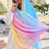 شال طیفی سه رنگ جذاب چهار فصل ارسال رایگان 