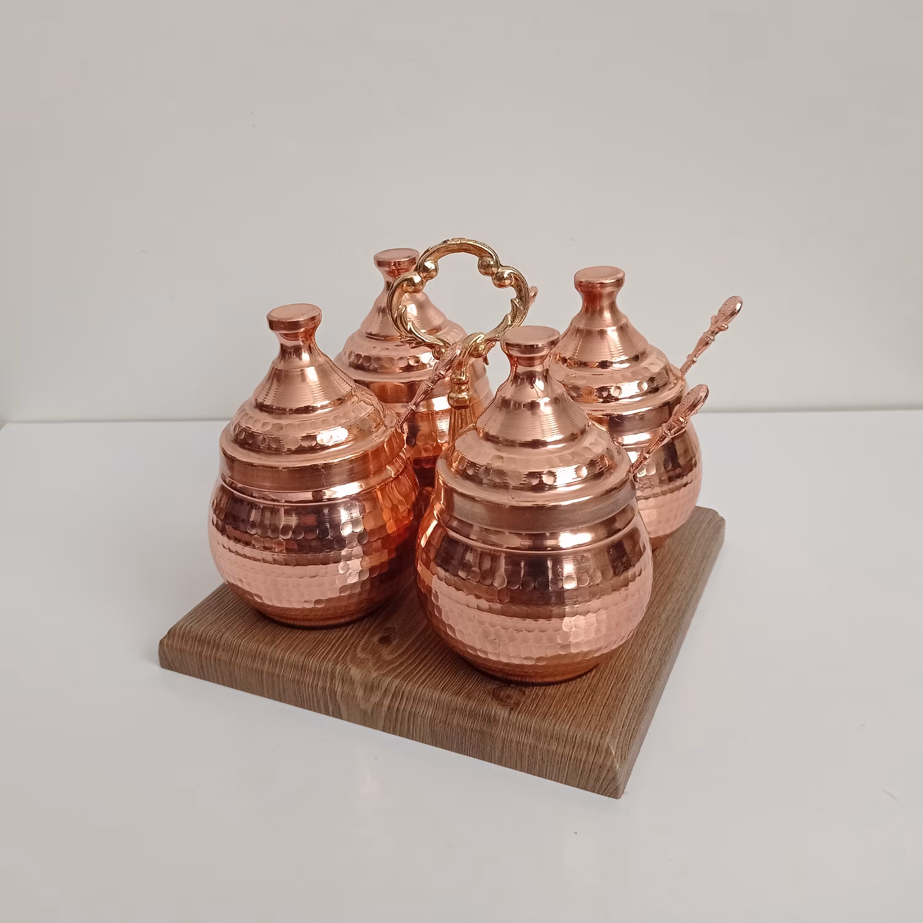 جا ادویه مسی چهار تایی نانو شده همراه استند