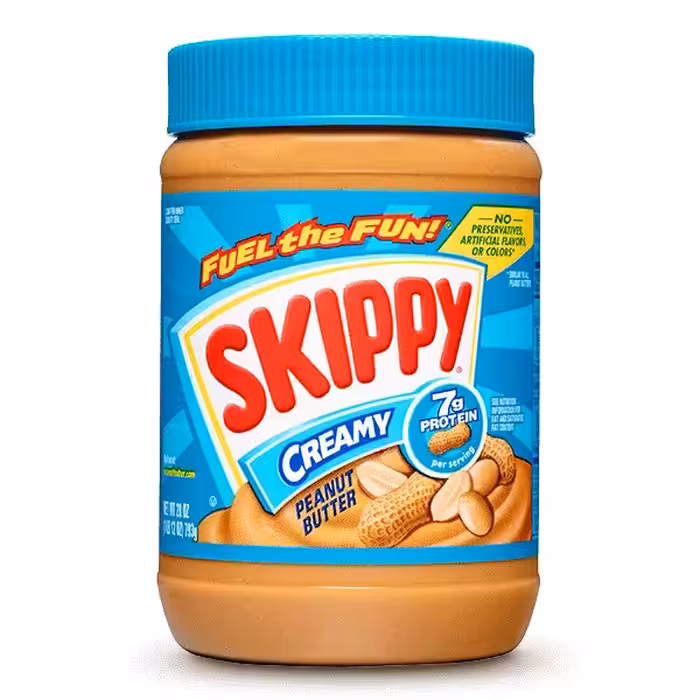 کره بادام زمینی ساده اسکیپی - 462 گرم 