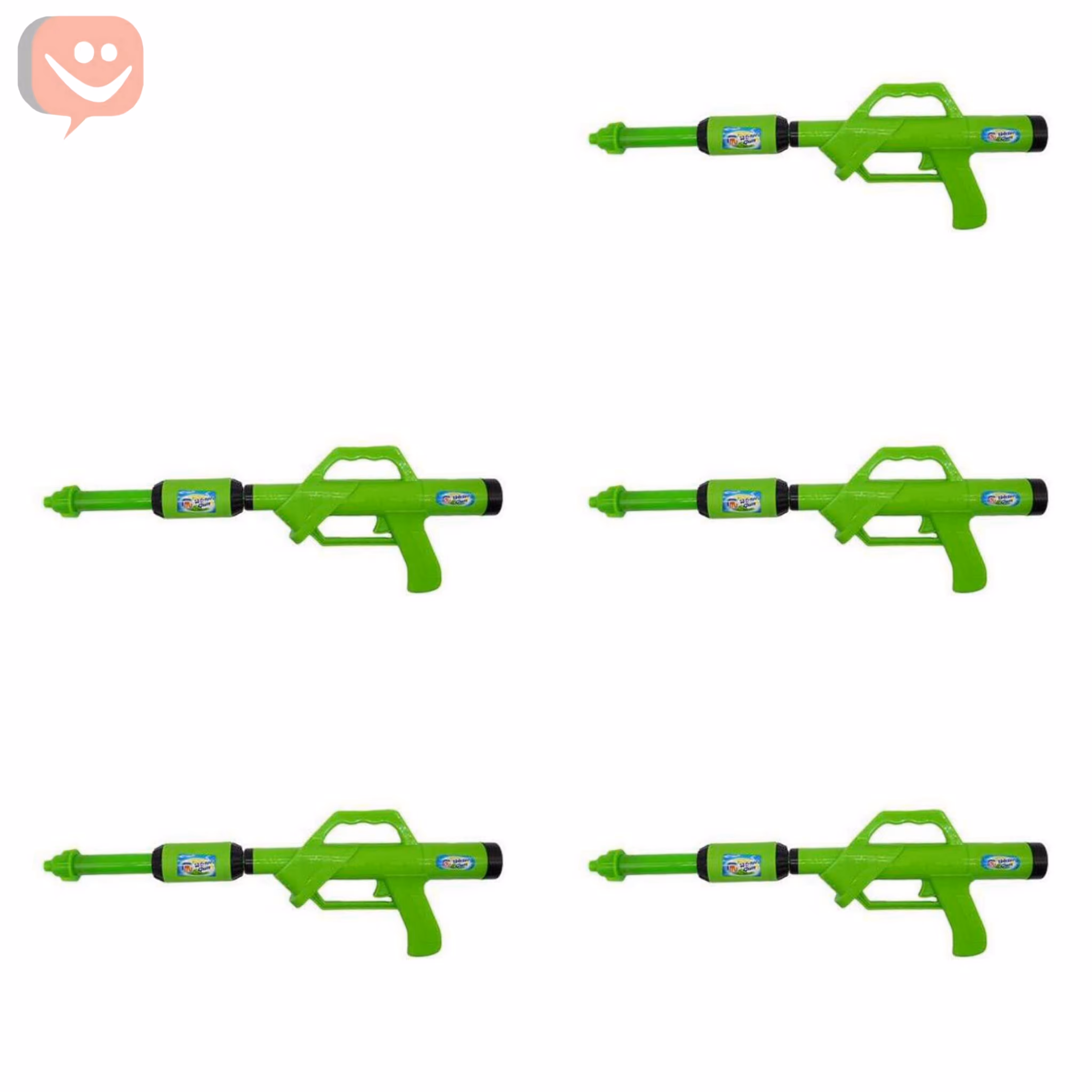  تفنگ آبپاش غول پیکر رنگ سبز بسته 5 عددی 