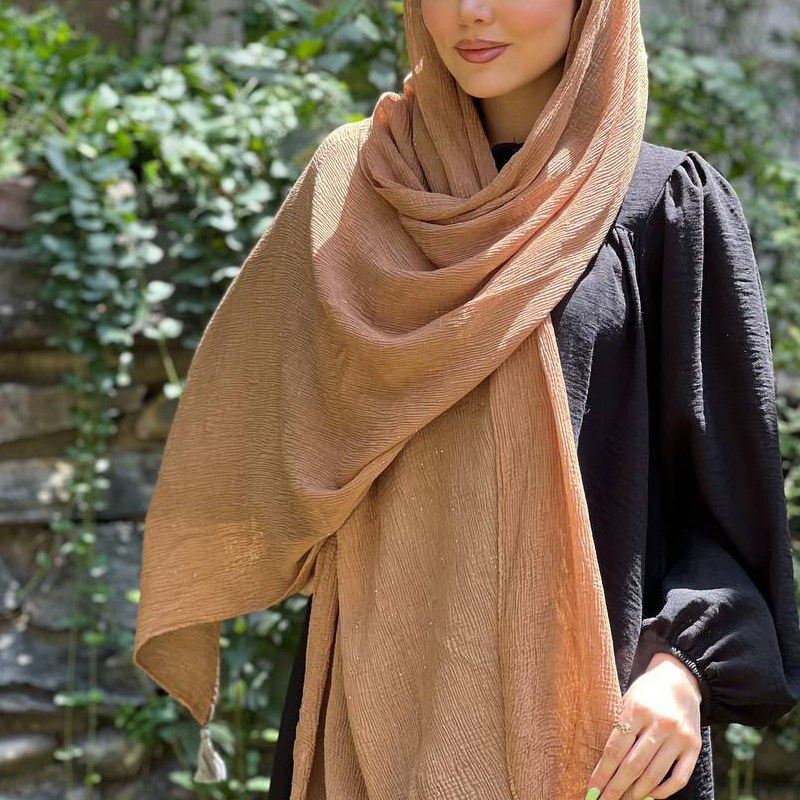شال پلیسه شاین دار 7 کد 54238