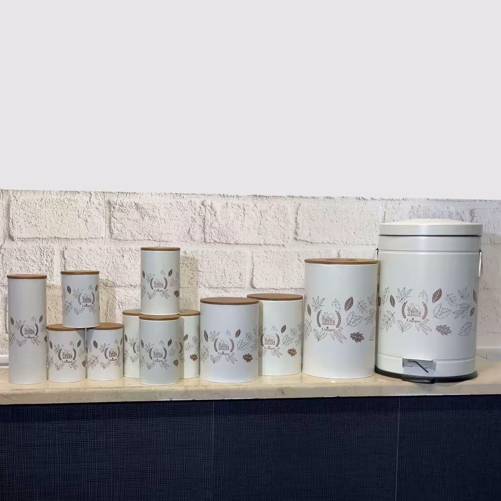 سرویس آشپزخانه 12 پارچه فانتزی مدل پاییز یونیک 8011