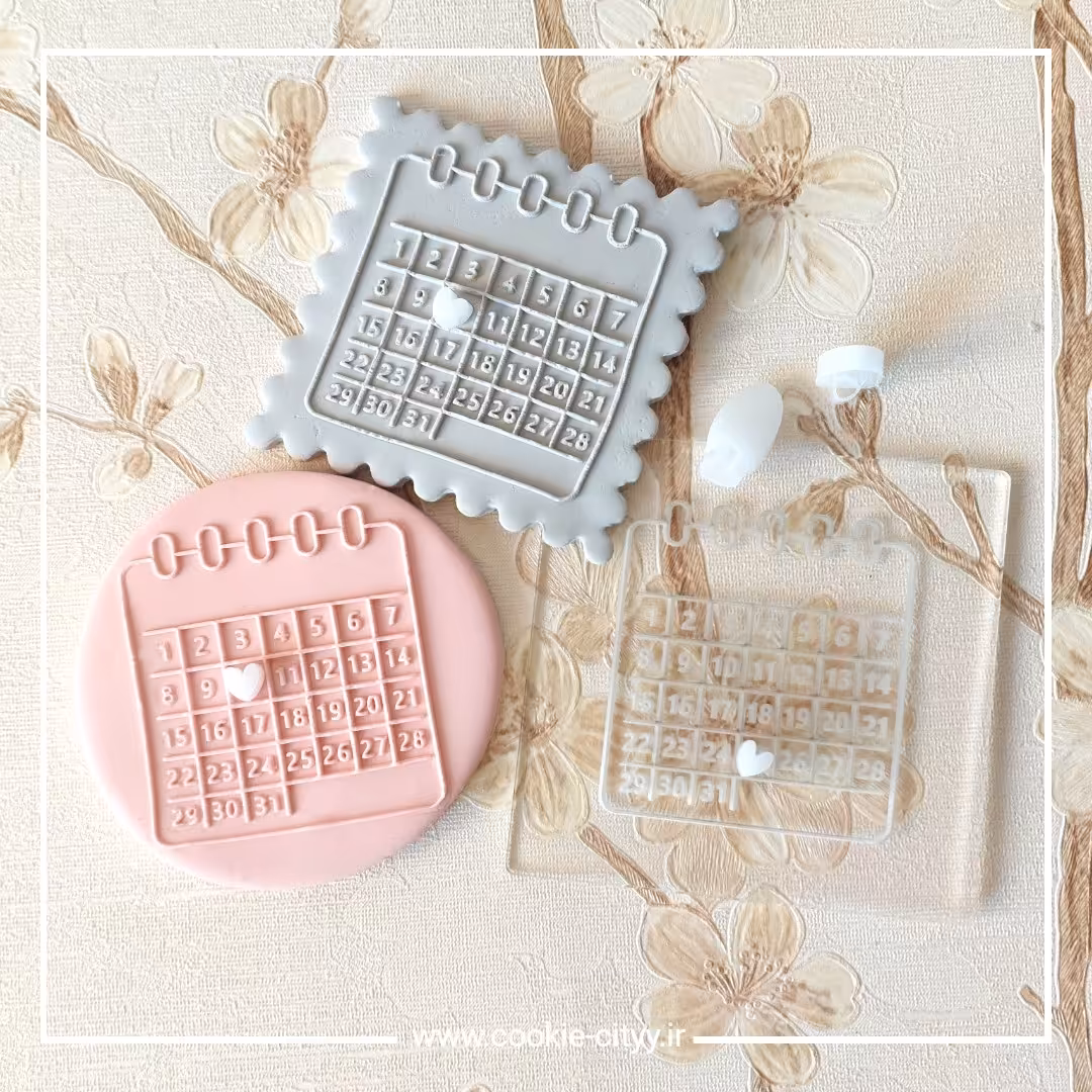 استامپ برجسته تقویم عددی و پانچ قلب