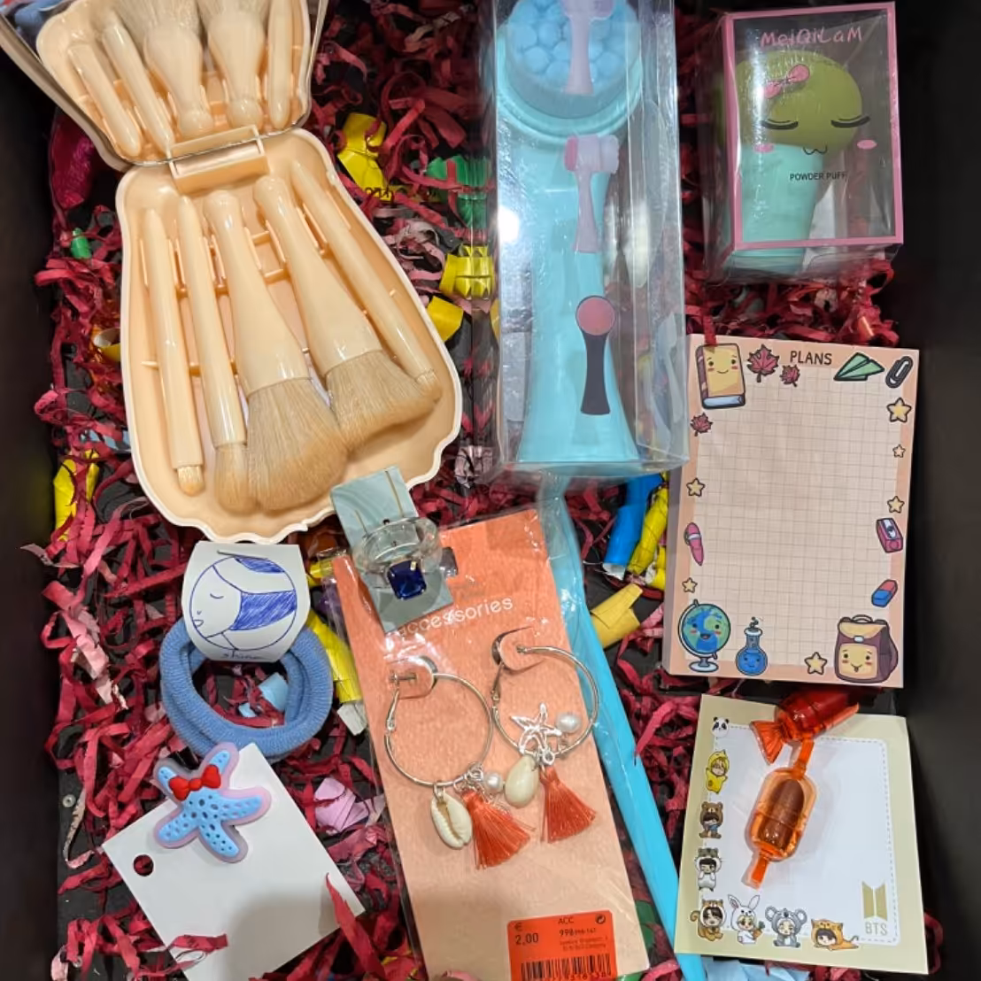 باکس کادو آبی نارنجی مخصوص هدیه دادن