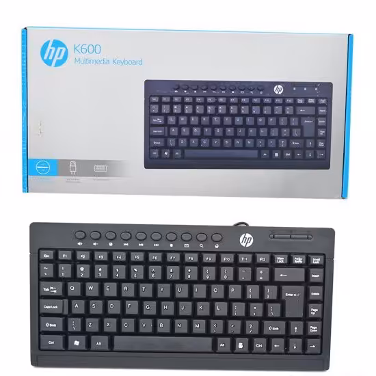 مینی کیبورد سیم دار اچ پی (hp) مدل K600


