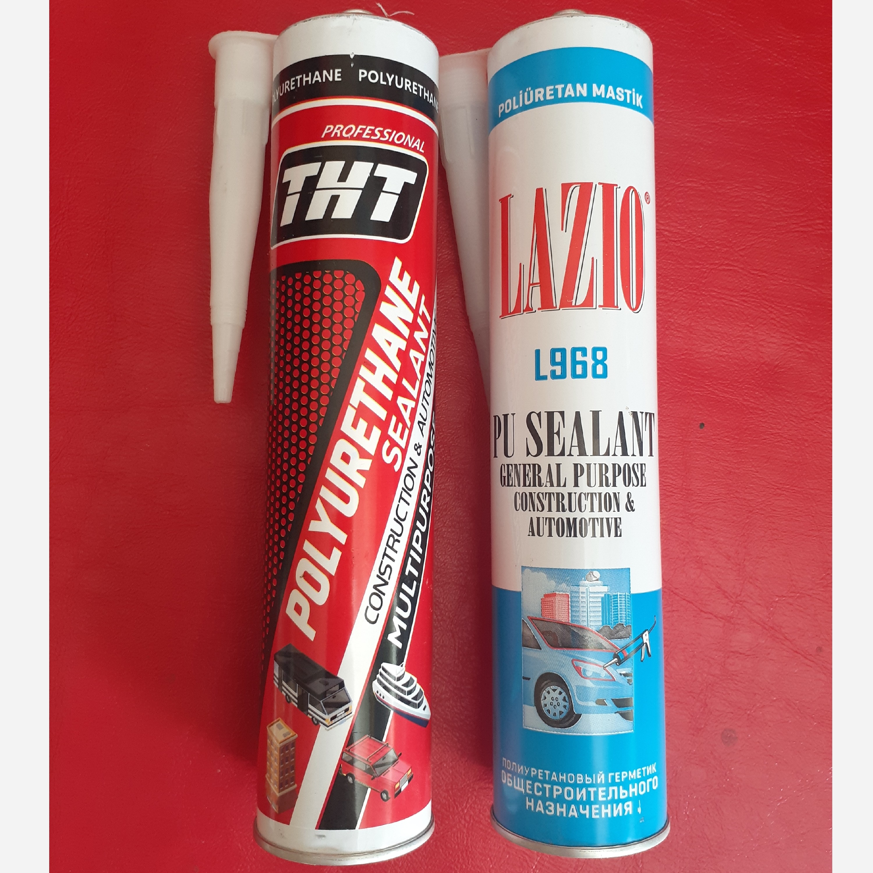 چسب درزگیر  و درزبند پلی یورتان لاستیکی سفید polyseal 7700 pu پمپی 280 میلی لیتری