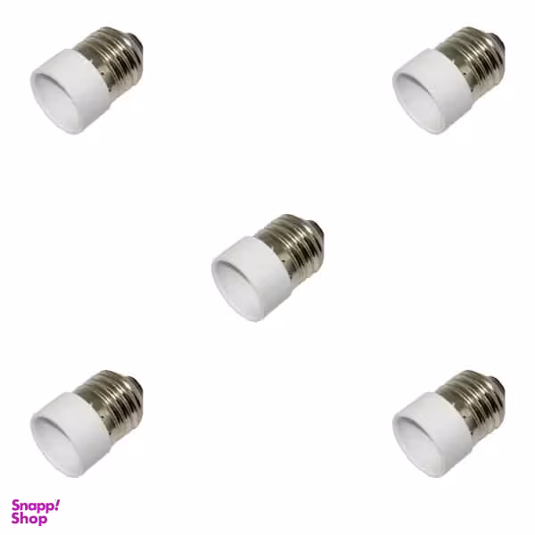 تبدیل سرپیچ E27 به E14 مدل E27-E14 بسته 5 عددی