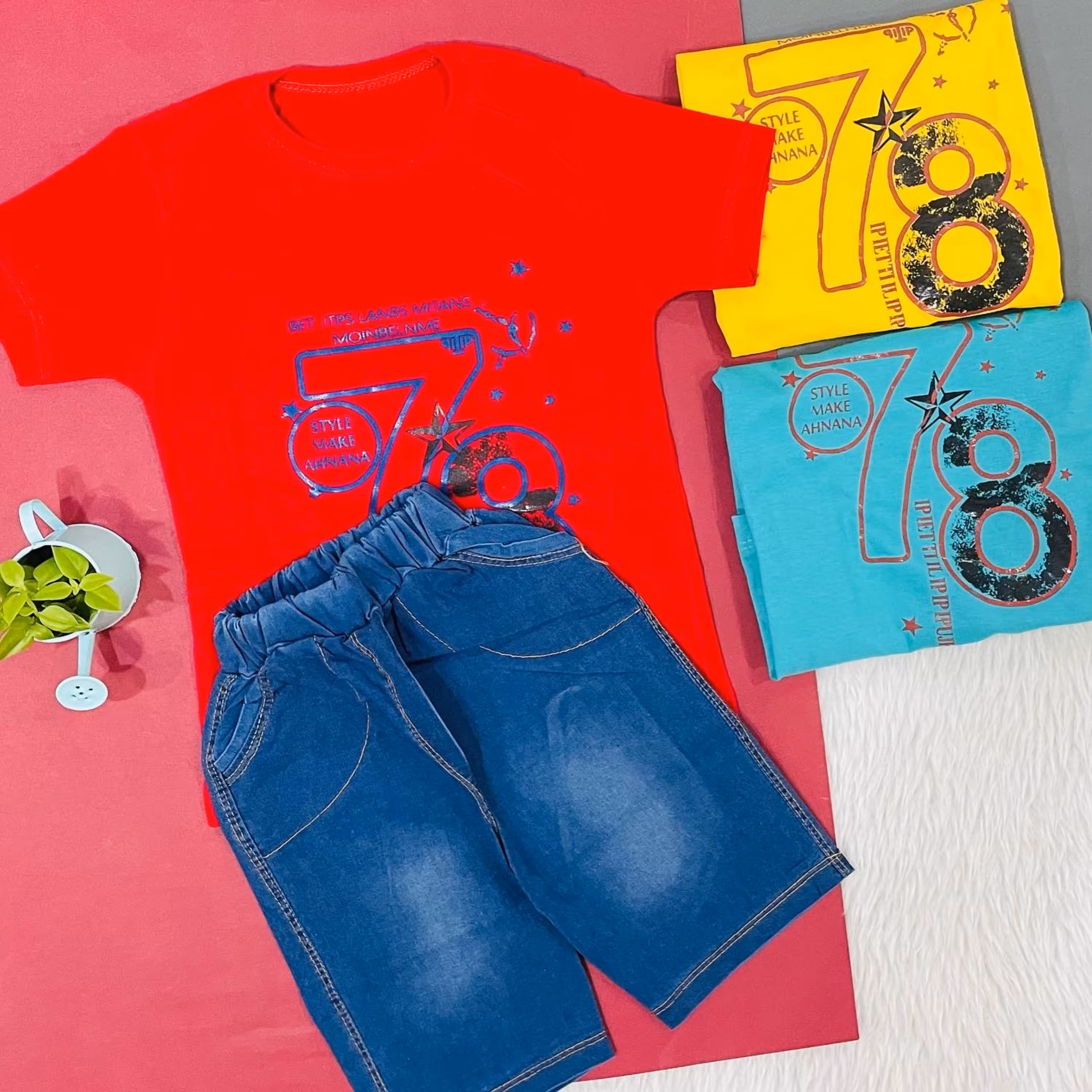 ست تیشرت شلوارک پسرانه(عیدانه)