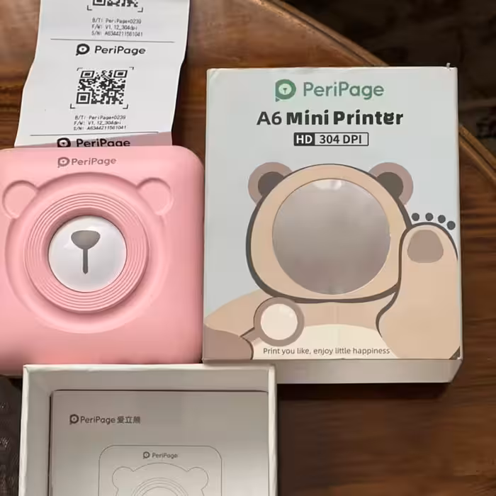 مینی پرینتر فوق العاده با کیفیتPeriPage A6 Mini Printer HD 304 DPI