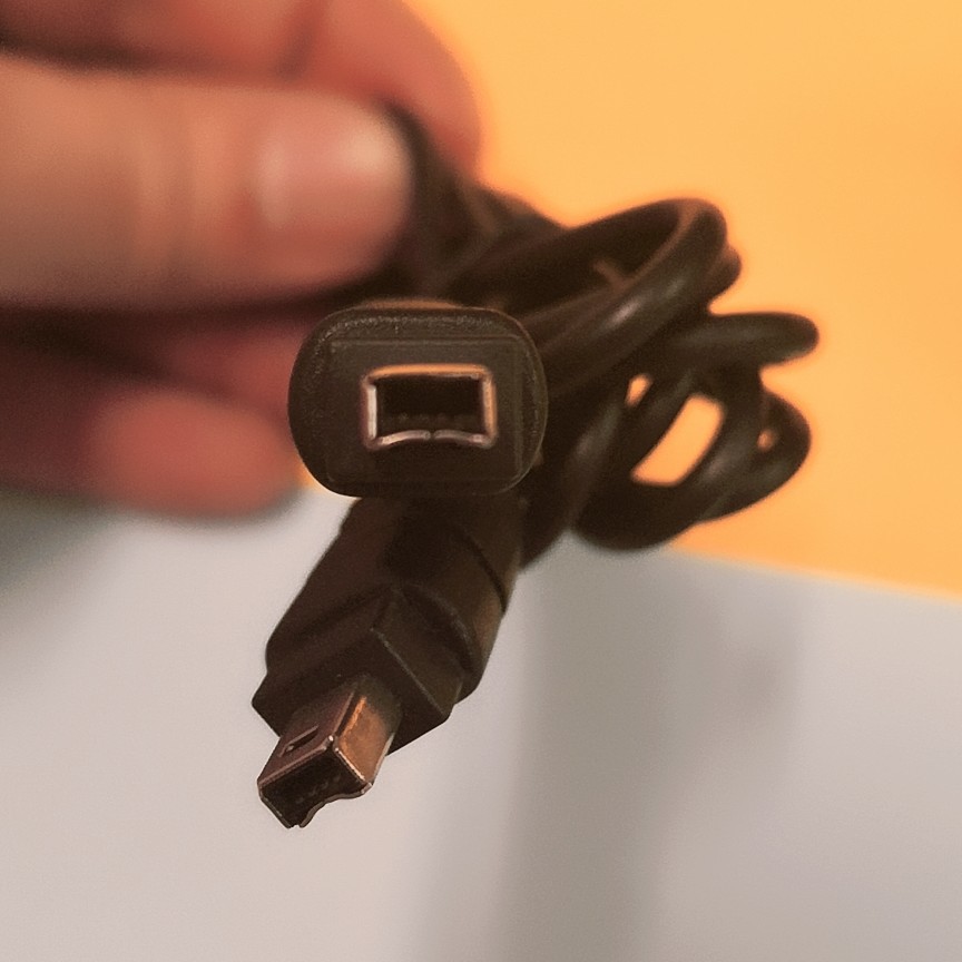کابل فایروایر 4 پین به 4 پین IEEE DV ILink Firewir برای اتصال دوربین فیلمبرداری دستگاههای صوتی به کامپیوتر