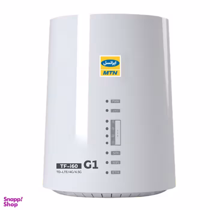 مودم 4G.TD-LTE ایرانسل (Irancell) مدل TF-i60 G1 به همراه سیم دوقلو و 300 گیگا بایت اینترنت 6 ماهه