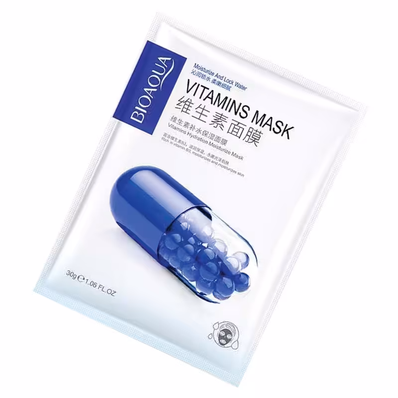 ماسک ورقه ای ویتامین B بیوآکوا آبرسان پوست