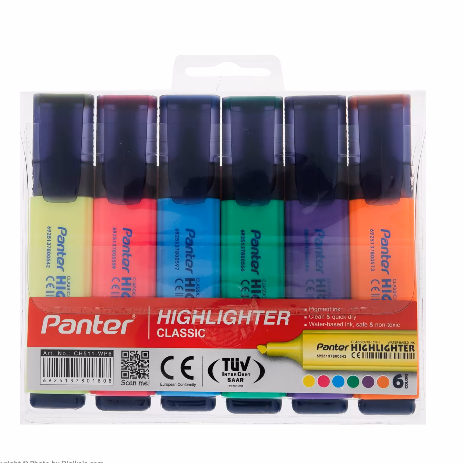 ماژیک هایلایت 6 رنگ PANTER
جنس خارجی