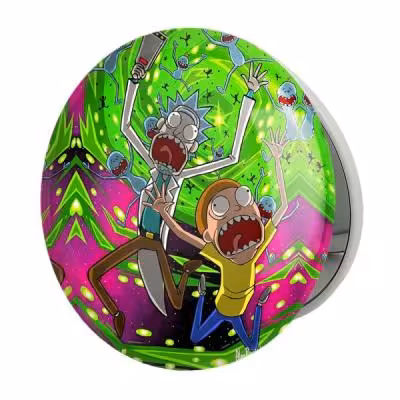 آینه جیبی خندالو طرح ریک و مورتی Rick and Morty مدل تاشو کد 3217