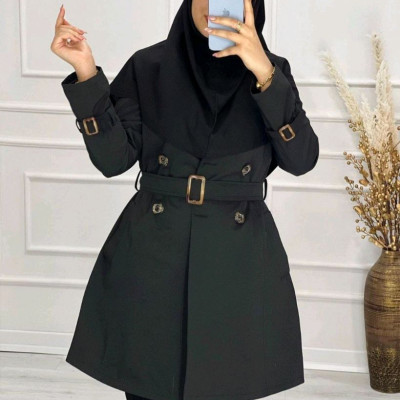 مانتو اسپرت زنانه میکرو مدل یقه انگلیسی شش دکمهموجودی سوال شود