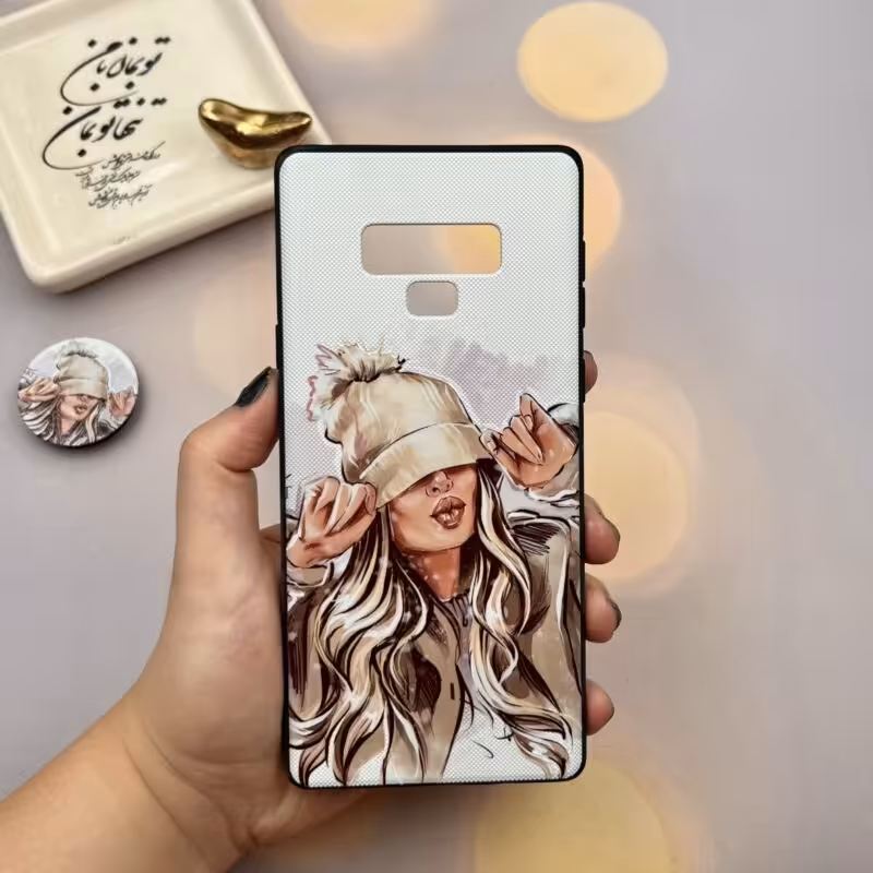 قاب گوشی Galaxy Note 9 سامسونگ طرح برجسته فانتزی پاپ سوکت دار کد 55433