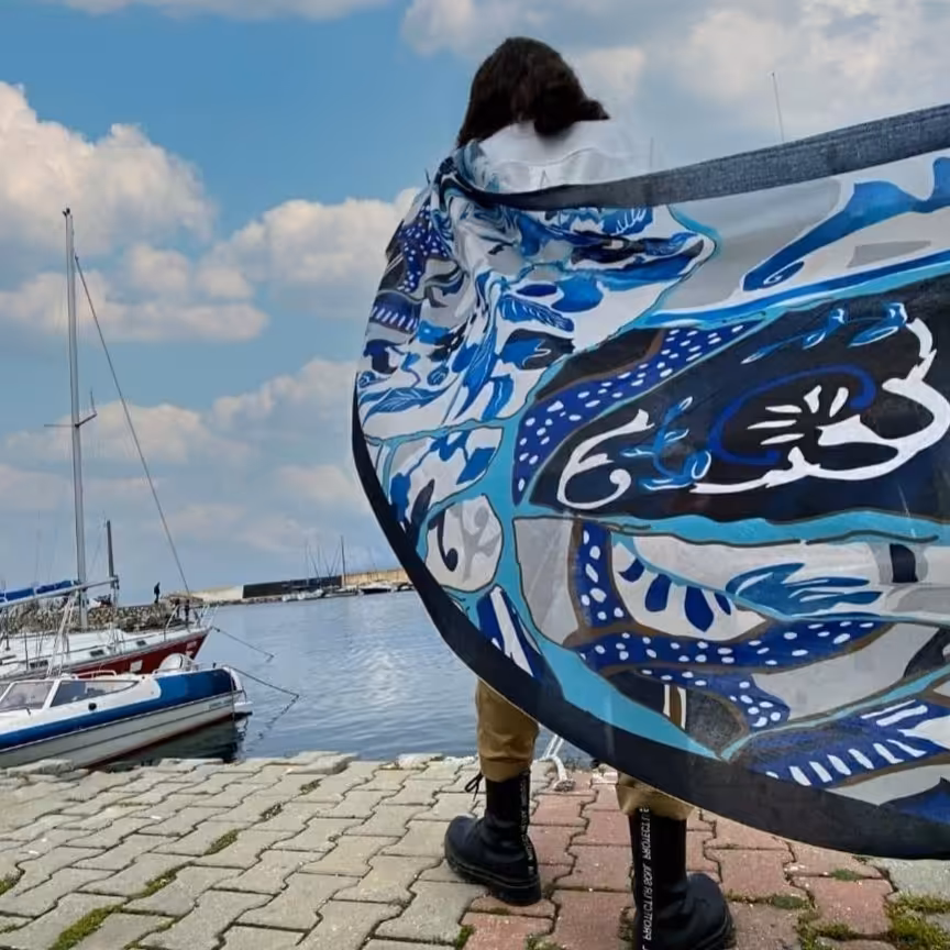 شال نخی بهاره لب ریش