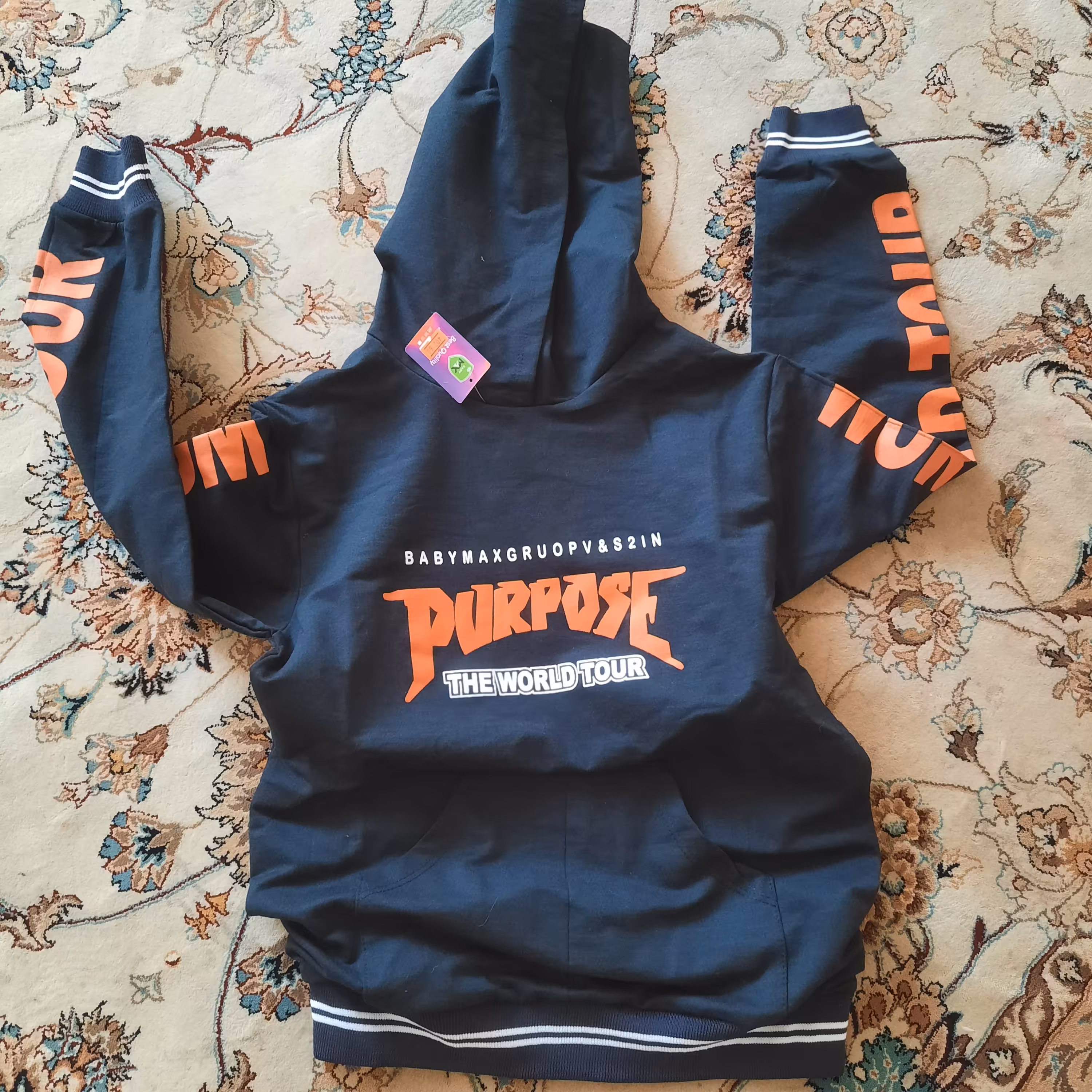 هودی تک پسرانه تک رنگ سایز60 