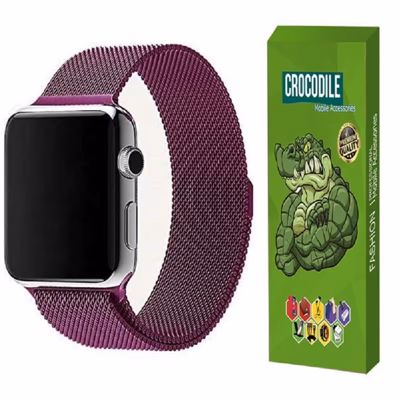 بند کروکودیل مدل Milanese مناسب برای ساعت هوشمند  Amazfit Bip