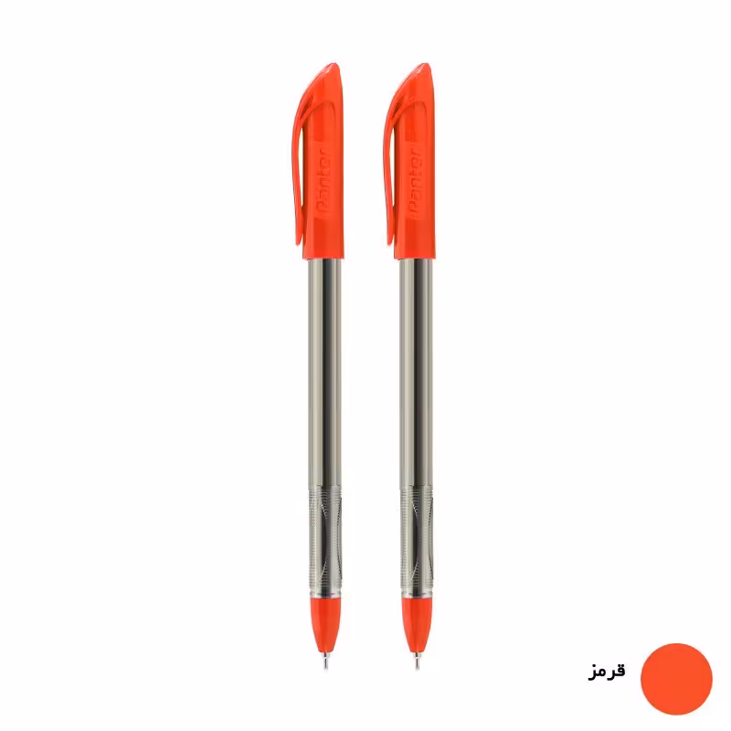 خودکار پنتر مدل آنتی باکتریال کد DP-105 - نوک 0.7 - بسته 2 عددی - قرمز