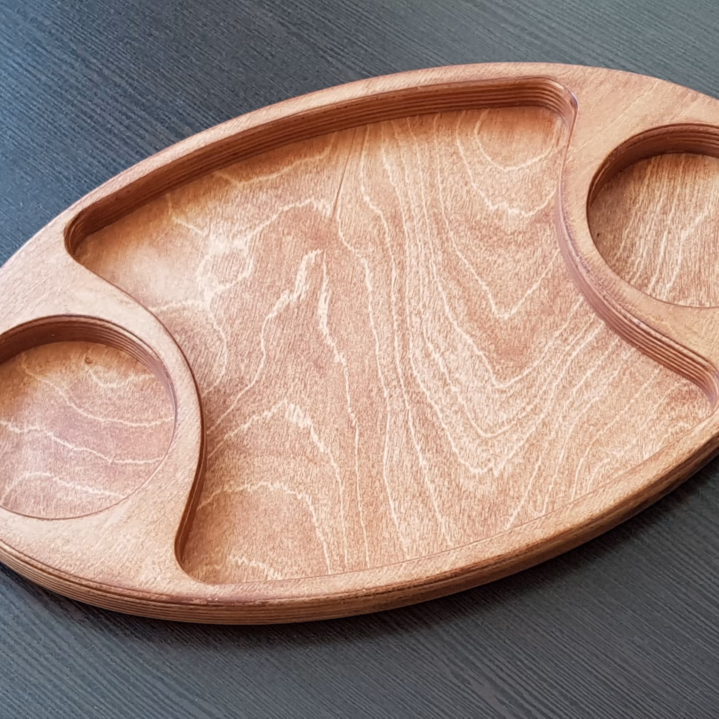 سینی و اردوی چوبی طرح  ویال      کد:121