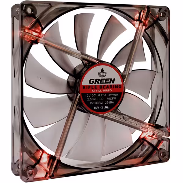 فن کیس گرین مدل جی اف 140 ال توربو ال ای دی