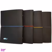 دفتر کلاسوری 100 برگ چرمی پدیده نقش مدل تاتامی بسته 4 عددی