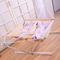 گهواره دوقلو بدنه برزنت دو لایه خارجی  تشک کتان