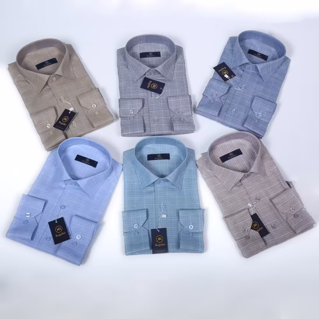 پیراهن چهارخانه کلاسیک(کد686)