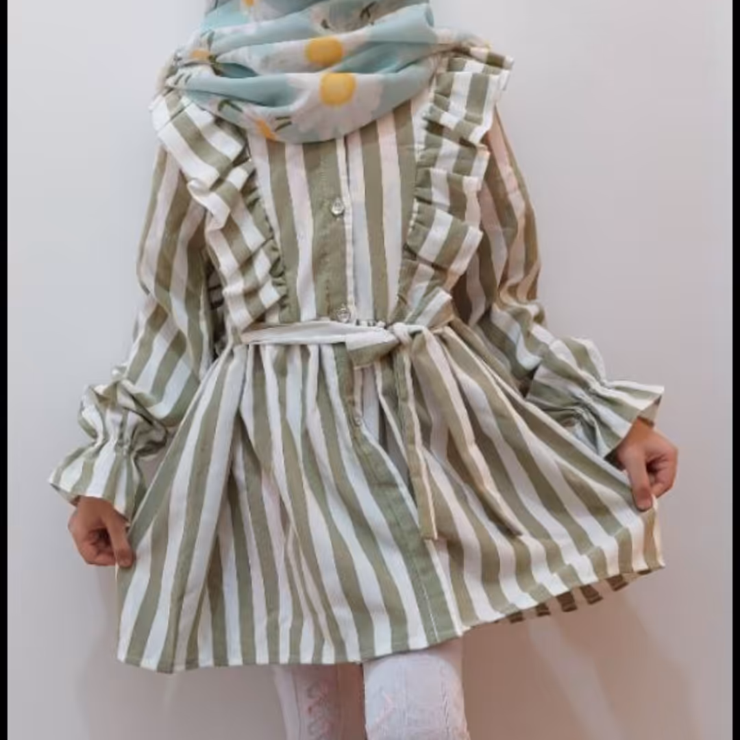 مانتو دخترانه شیک و خنک رنگبندی متنوع و جذاب جنس پنبه کش مناسب فصل کیفیت عالی 