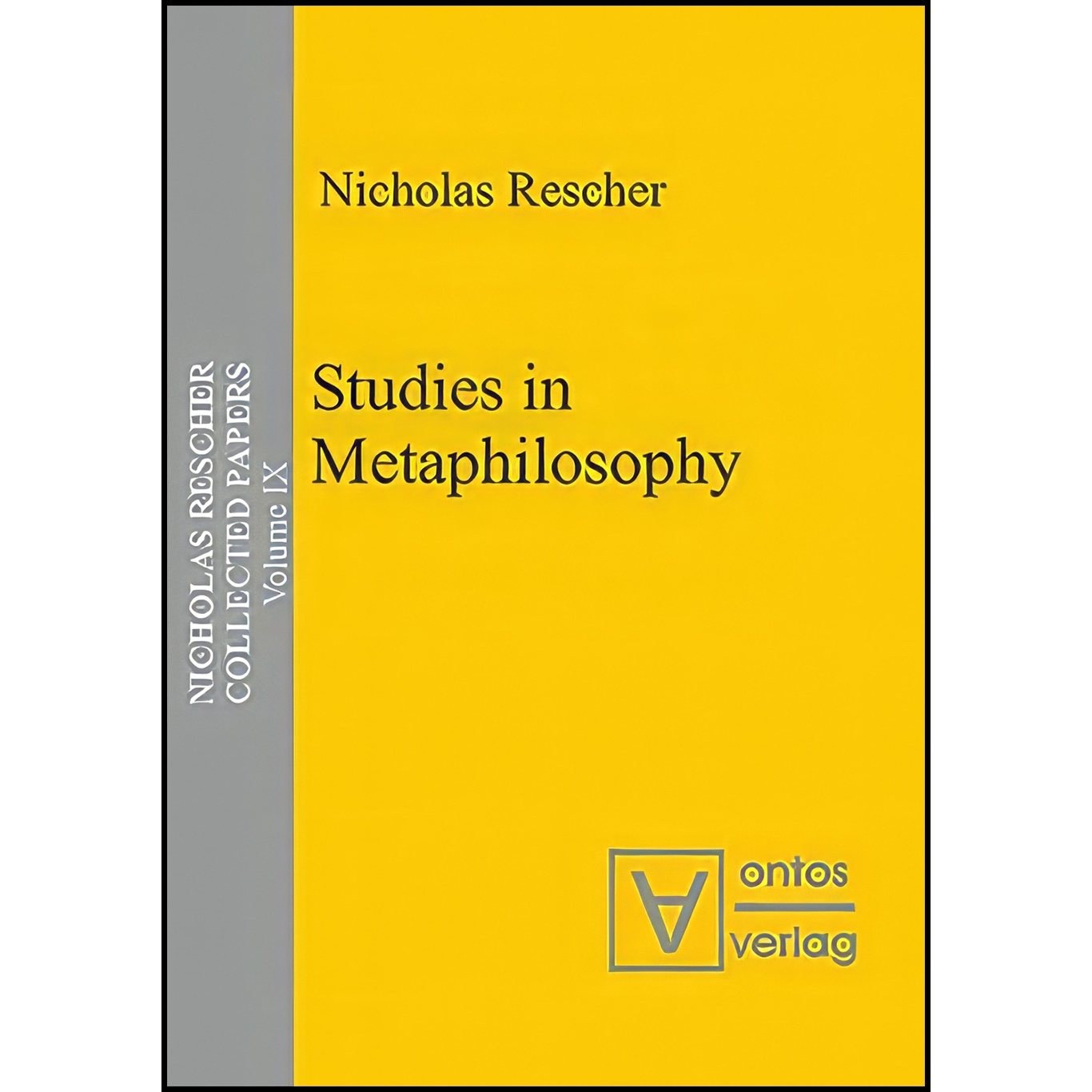 کتاب زبان اصلی Studies in Metaphilosophy اثر Nicholas Rescher