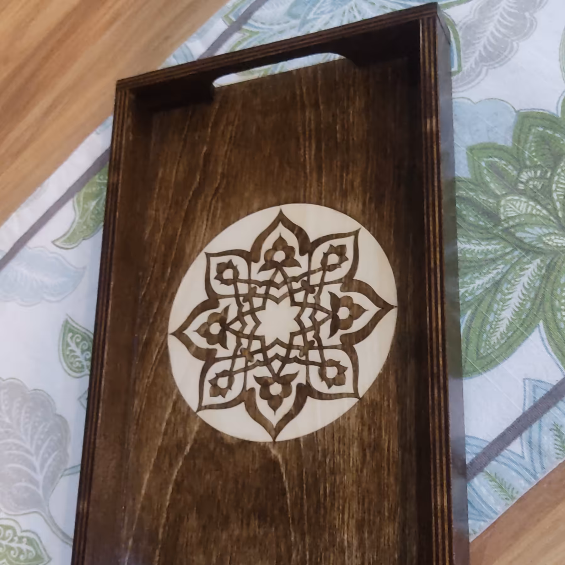 سینی چوبی پلای وود با روکش پلی استر 