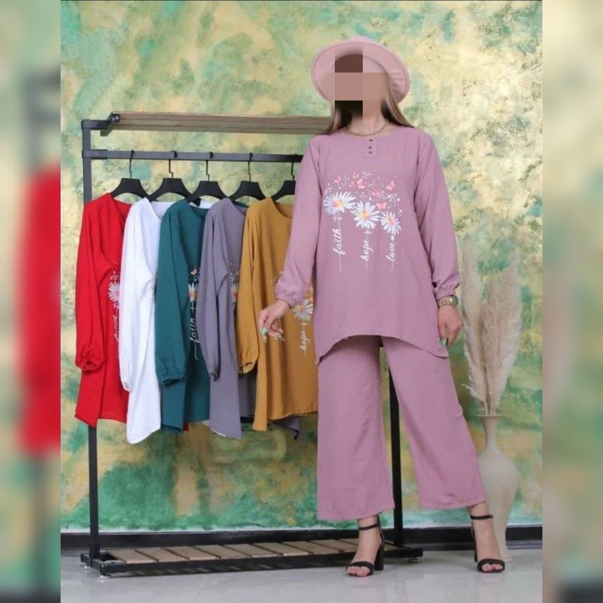 ست تونیک و شلوار ابرو بادی