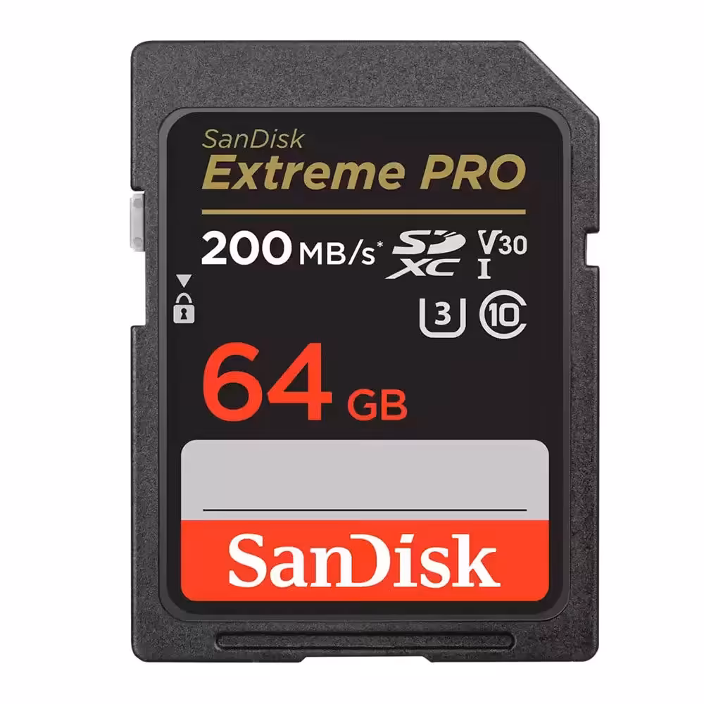 کارت حافظه سنديسک SanDisk 64GB Extreme PRO SDHC Card 200MB/s Class 10
