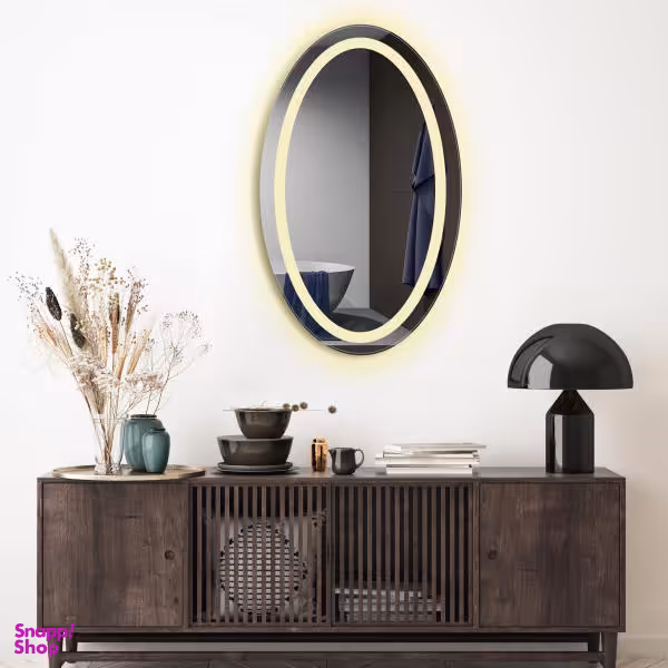 آینه بک لایت دلفین مدل OV-60-Round