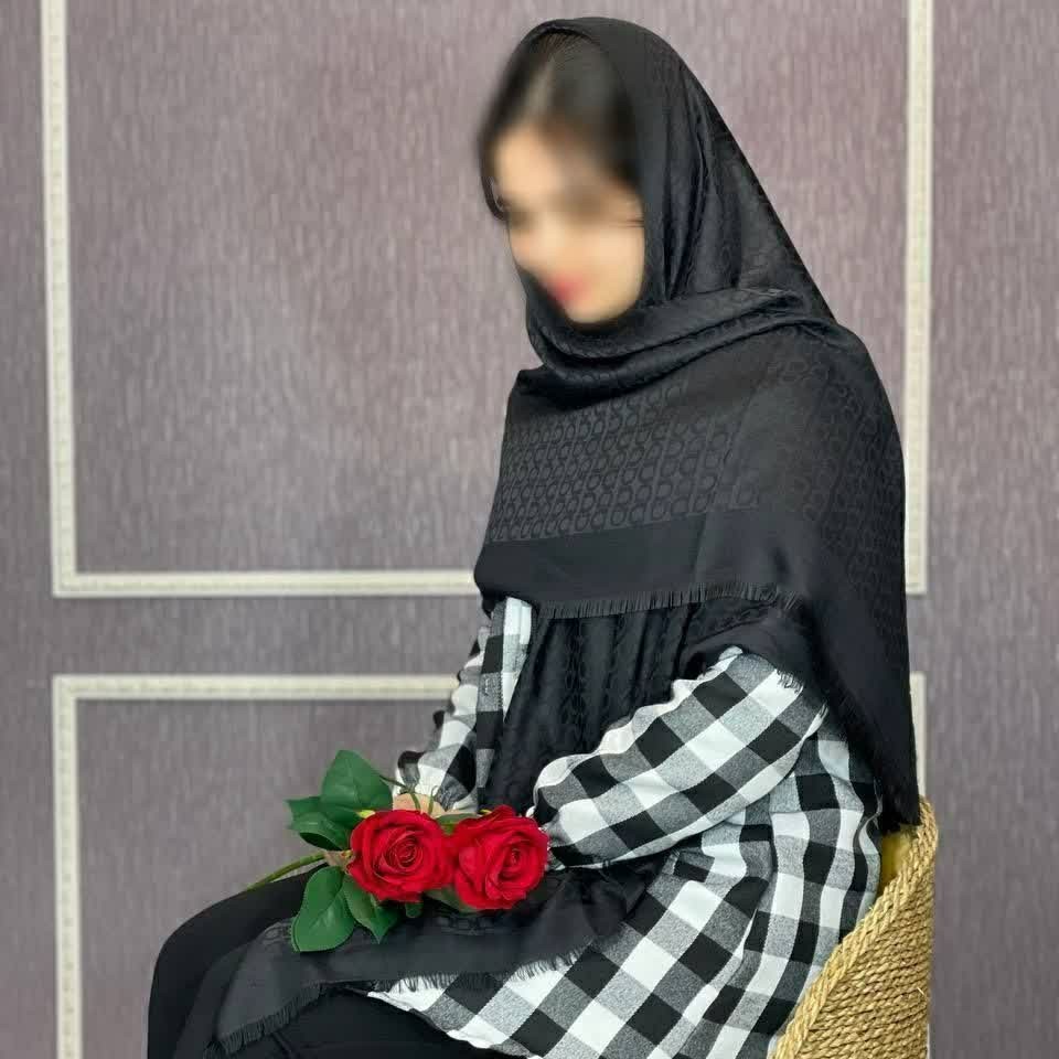 روسری طرح دار ژاکارد قواره 140