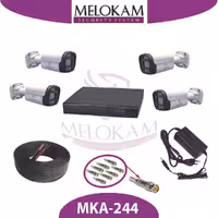 پک آماده 4 عددی دوربین مداربسته ملوکام MKA-244 | گاردریل