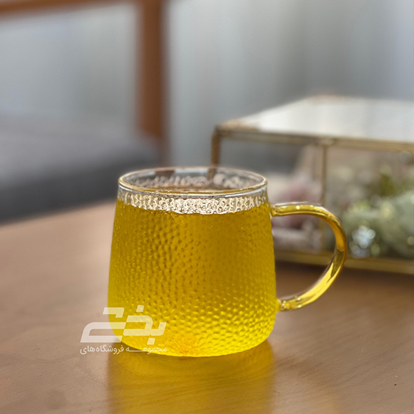 لیوان پیرکس دسته طلایی کد 298