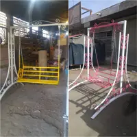 تاب فلزی طرح برج گل دار دو نفره لوله و قوطی ضخیم