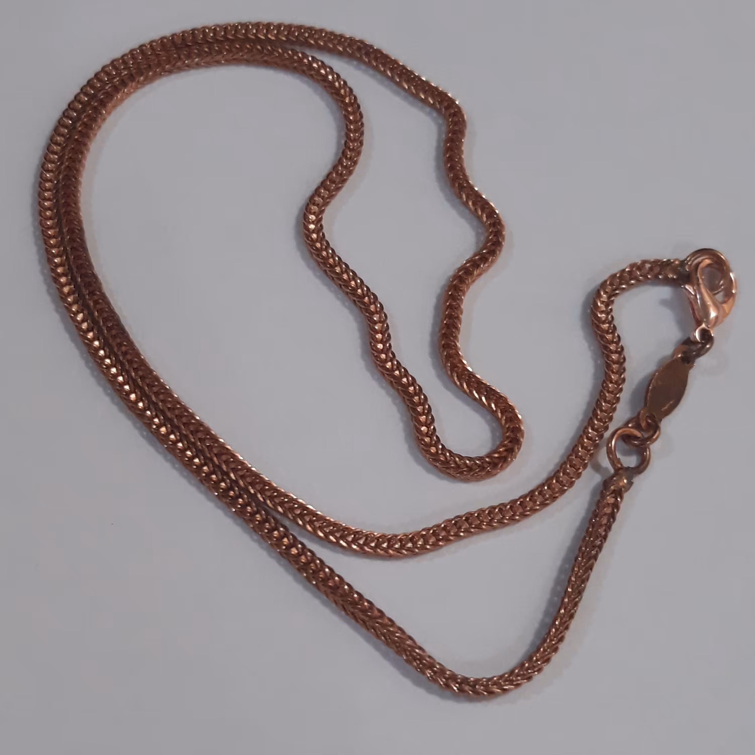 زنجیر گردنبند مسی طول 60 سانتی متر درشت 