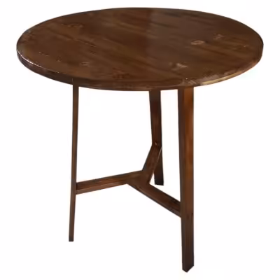 میز گرد چوبی چوب روس