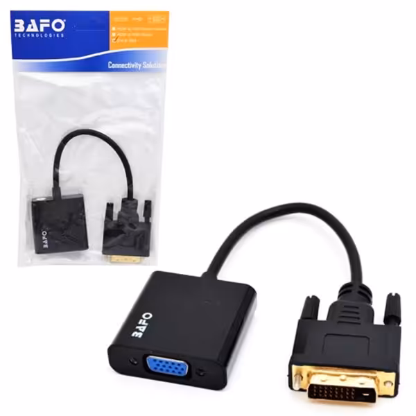 تبدیل DVI-D To VGA برد دار بافو BAFO
