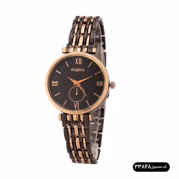  ست ساعت مچی زنانه و مردانه ROSRA قفل تاشو کلیپسی
جنس تمام استیل
رنگ مشکی رزگلد
 طلایی تک موتوره 