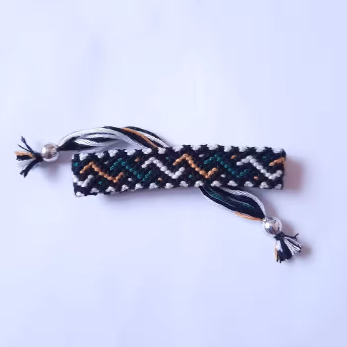 دستبند دوستی نخی مناسب برای زن و مرد ، دختر و پسر  ،هدیه دادن ،با گره کشویی